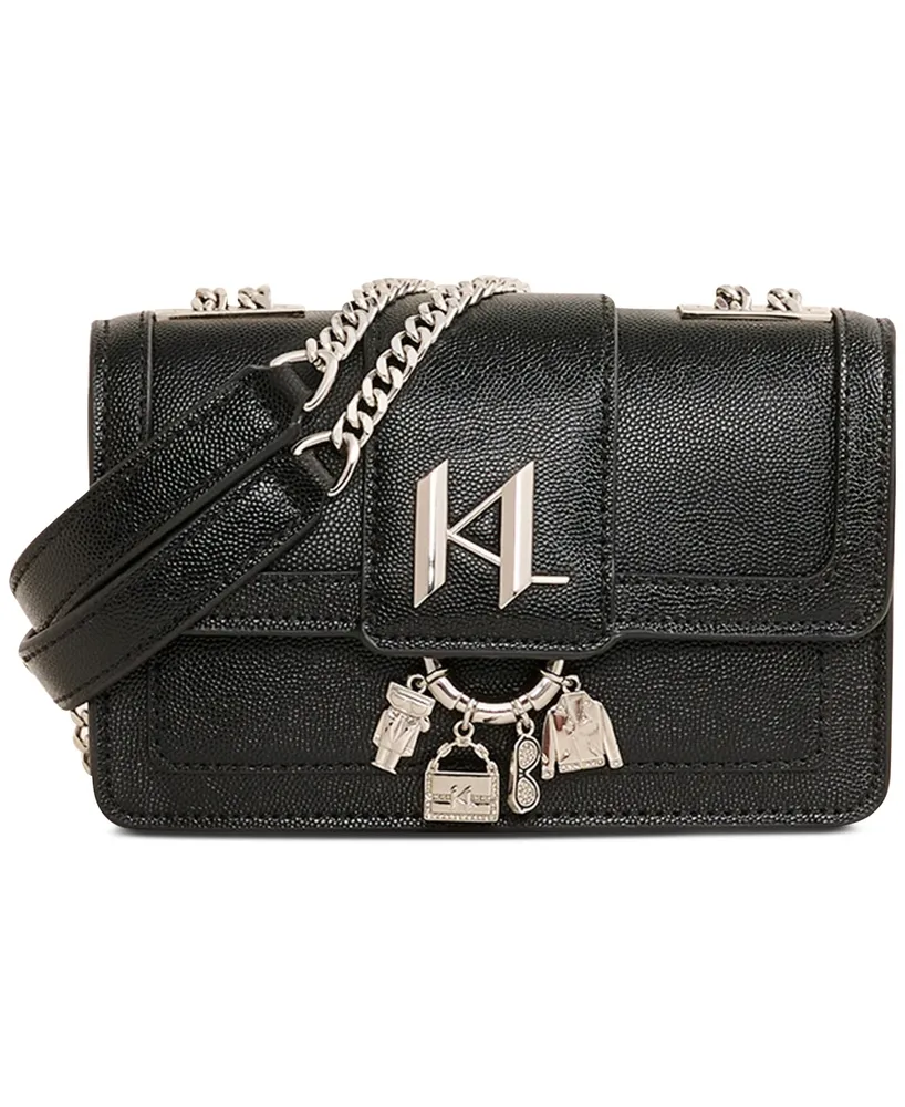 Karl Lagerfeld Paris Ikons Essential Bag, METLLC BLU: Handbags: Amazon.com