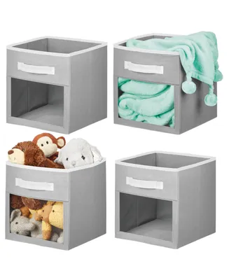 mDesign Kids Fabric Storage Organizer Cube - 4 Pack