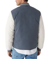 Frank and Oak Men's Skyline Reversible Weather-Resistant Varsity Jacket