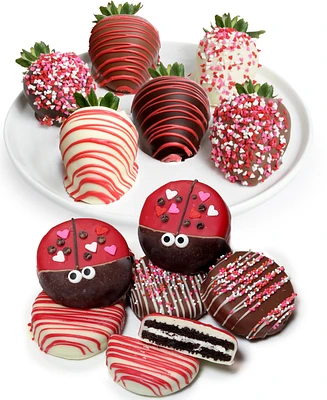 Chocolate Covered Company Love Bug Belgian Chocolate Covered Strawberries and Oreo Cookies