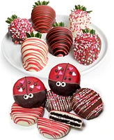Chocolate Covered Company Love Bug Belgian Chocolate Covered Strawberries and Oreo Cookies