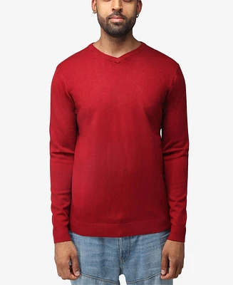 X-Ray Men's Basic V-Neck Pullover Midweight Sweater