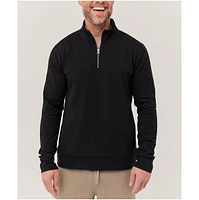 Organic Cotton Stretch French Terry Quarter Zip Sweatshirt