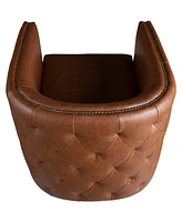 Madison Park Capstone Swivel Tufted Chair