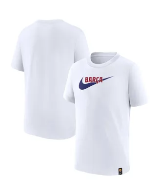 Big Boys Nike White Barcelona Swoosh T-shirt