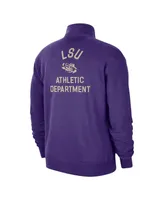 Men's Nike Purple Lsu Tigers Campus Athletic Department Quarter-Zip Sweatshirt