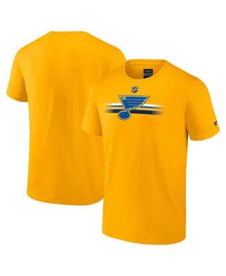Men's Fanatics Gold St. Louis Blues Authentic Pro Secondary Replen T-shirt