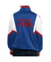 Men's Starter Royal Chicago Cubs Lead Runner Full-Zip Jacket