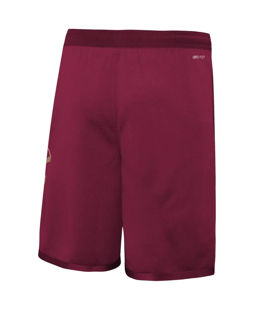 Big Boys Nike Wine Cleveland Cavaliers Icon Edition Mesh Performance Swingman Shorts