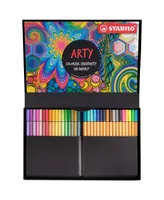 Stabilo 68-Piece Arty Hero Set, 34 Fine Point .88 Tip Pens & 34 Felt M .68 Tip Pens - Multi