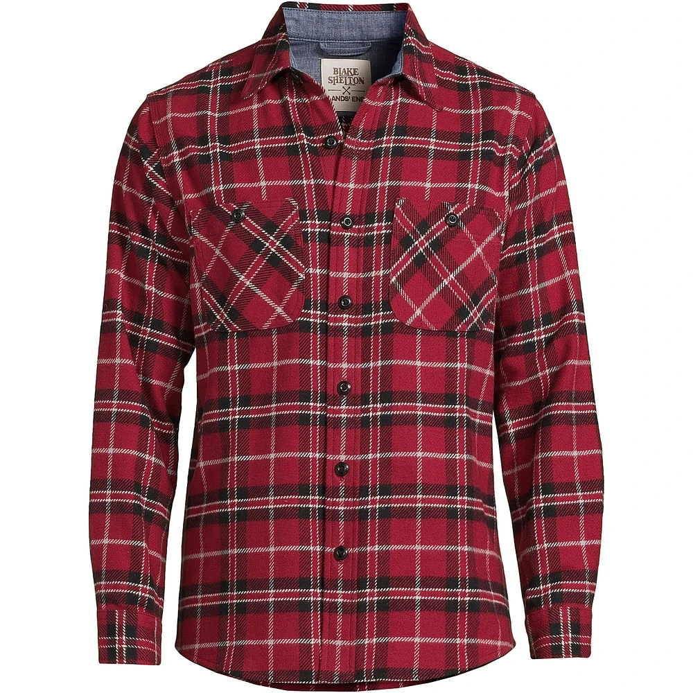 Blake Shelton x Lands' End Traditional Fit Rugged Work Shirt