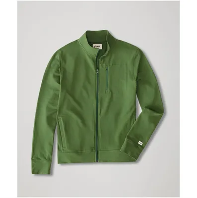 Organic Cotton Stretch French Terry Track Jacket