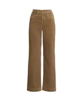 Lands' End Women's Plus Size High Rise Wide Leg Corduroy Pants