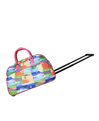 World Traveler Oceanside 21" Carry-On Rolling Duffel Bag