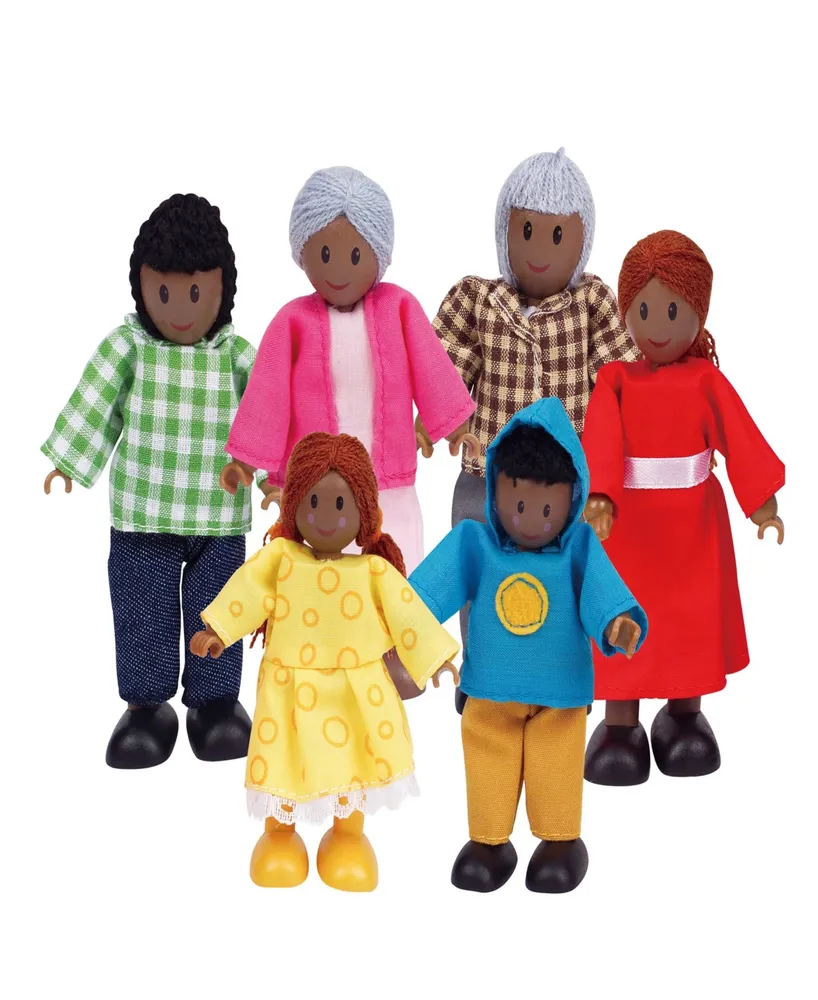 Hape Happy Family African American Dollhouse Set