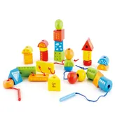 Hape String-Along Shapes Block Stacking Game