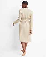 State of Day Women's Long Sweater Knit Layering Robe, Created for Macy's