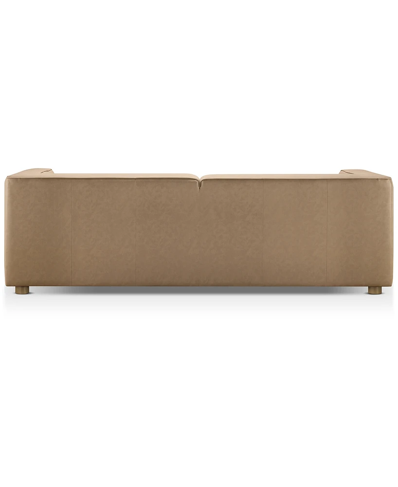 Matteo 95" Nubuck Leather Sofa