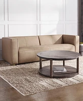 Matteo 95" Nubuck Leather Sofa