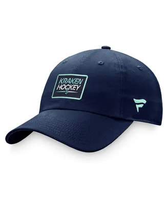 Women's Fanatics Deep Sea Blue Seattle Kraken Authentic Pro Rink Adjustable Hat