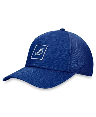 Men's and Women's Fanatics Blue Tampa Bay Lightning Authentic Pro Road Trucker Adjustable Hat