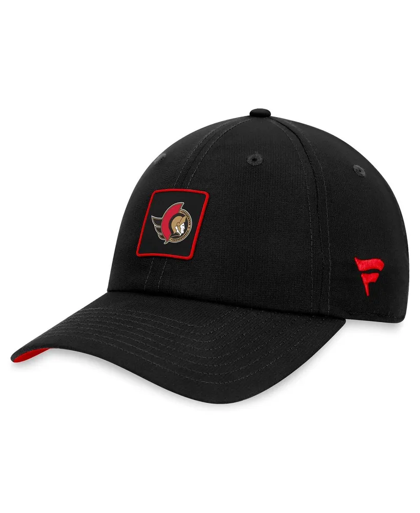 Men's Fanatics Black Ottawa Senators Authentic Pro Rink Adjustable Hat