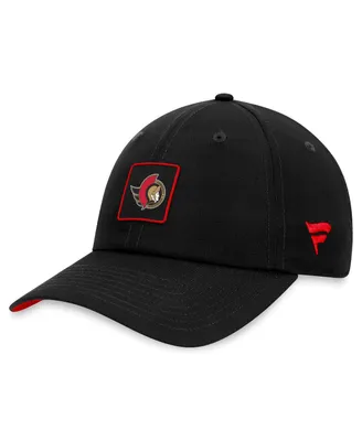 Men's Fanatics Black Ottawa Senators Authentic Pro Rink Adjustable Hat