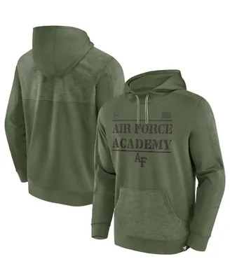 Men's Fanatics Olive Air Force Falcons Oht Military-Inspired Appreciation Stencil Pullover Hoodie