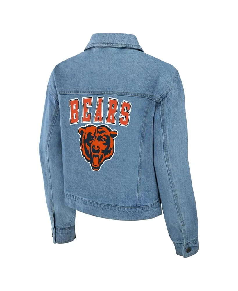 Women's Wear by Erin Andrews Chicago Bears Full-Snap Denim Jacket