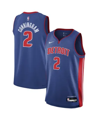 Big Boys Nike Cade Cunningham Blue Detroit Pistons Swingman Jersey - Icon Edition