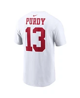 Men's Nike Brock Purdy White San Francisco 49ers Player Name and Number T-shirt