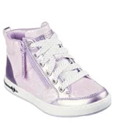 Skechers Little Girls Shoutouts - Glitter Queen Casual Sneakers from Finish Line