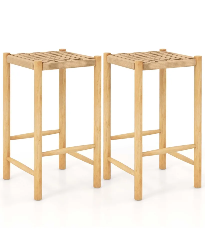 26'' Dining Bar Stool Set of 2 Counter Height