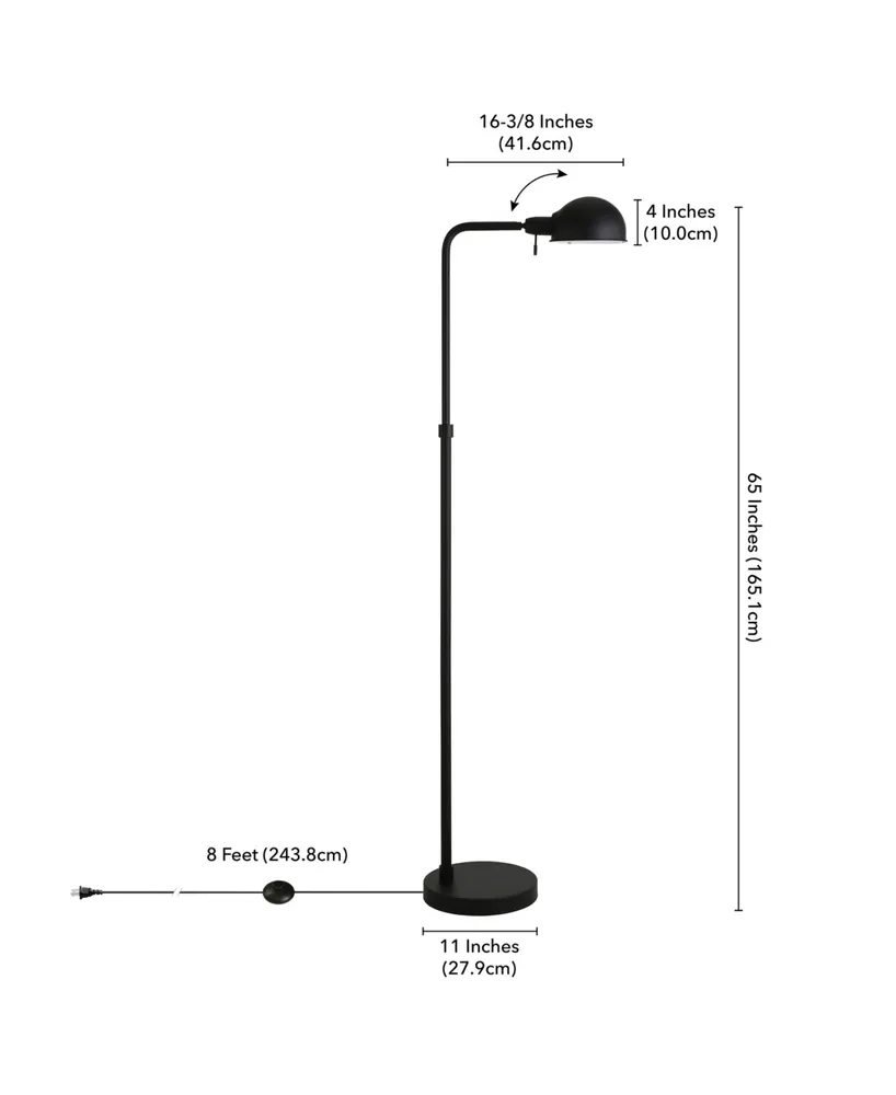 Arundel 66" Tall Integrated Led Floor Lamp with Metal Shade