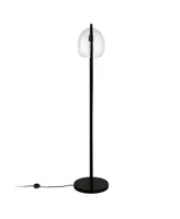 Sydney 64" Floor Lamp with Seeded Glass Shade