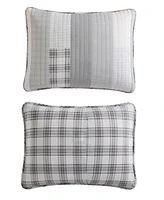 Eddie Bauer Fairview Grey Reversible 3-Piece Full/Queen Quilt Set