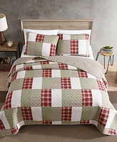 Eddie Bauer Camano Island Plaid Quilt Set, King, 3 Piece