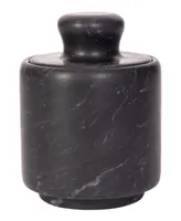 Artifacts Trading Company Marble Salt Cellar with Lid