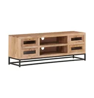 Tv Stand 43.3"x11.8"x15.7" Solid Wood Acacia