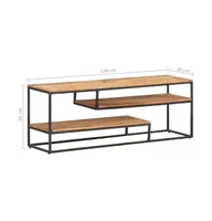 Tv Stand 51.2"x11.8"x17.7" Solid Wood Acacia