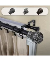 Rosy 1" Double Curtain Rod 66-120"