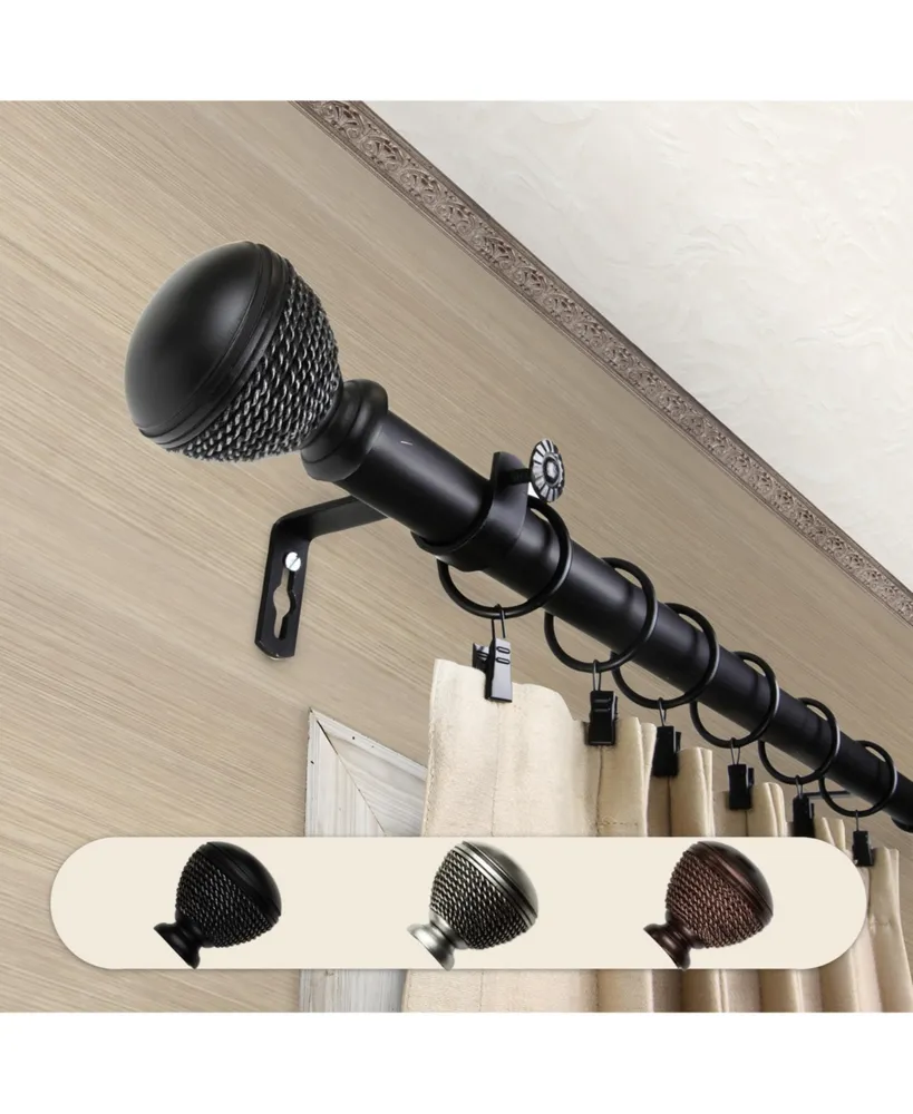 Braided 1" Curtain Rod 160-240"