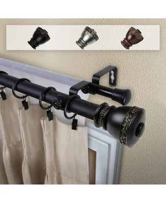 Delaney 1" Double Curtain Rod 120-170"