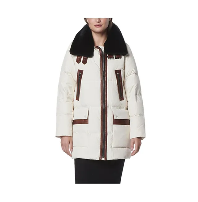 S13 Women's Westside Mixed-Media Puffer Coat - Macy's