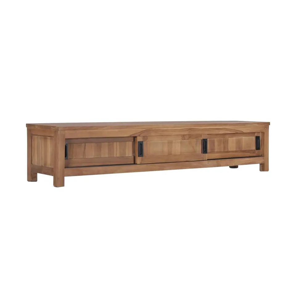 vidaXL Tv Stand 59.1"x11.8"x11.8" Solid Wood Teak