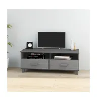 Tv Stand Hamar Dark Gray 41.7"x15.7"x15.7" Solid Wood Pine