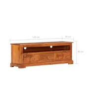 Tv Stand 47.2"x11.8"x15.7" Solid Wood Acacia