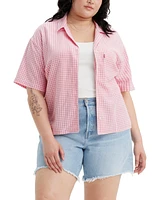 Levi's Trendy Plus Joyce Gingham Resort Shirt