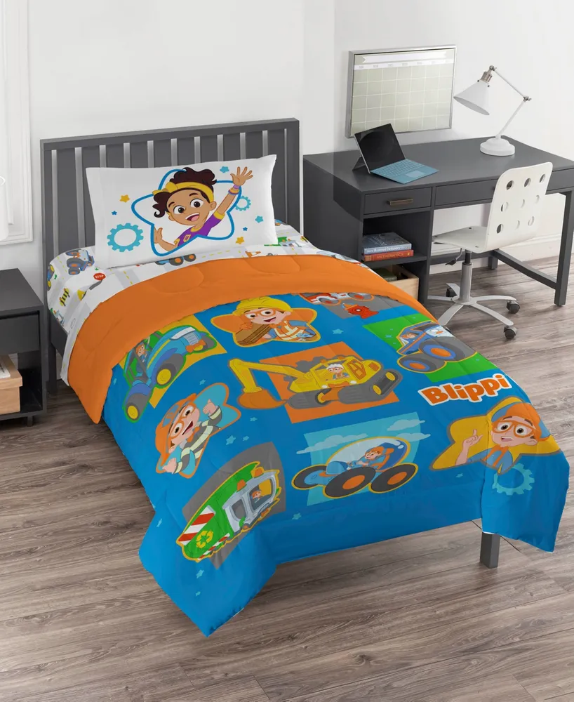 Blippi Moonbug How Does This Work Piece Comforter Set