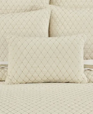 J Queen New York Grandeur Quilted Decorative Pillow, 14" x 21"